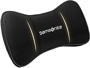 SAMSONITE, Travel Neck Pillow for Car or SUV, Boost your DRIVING COMFORT, High Grade - Memory Foam, Comfortable Headrest Cushion, Fits ALL VEHICLES, Black…